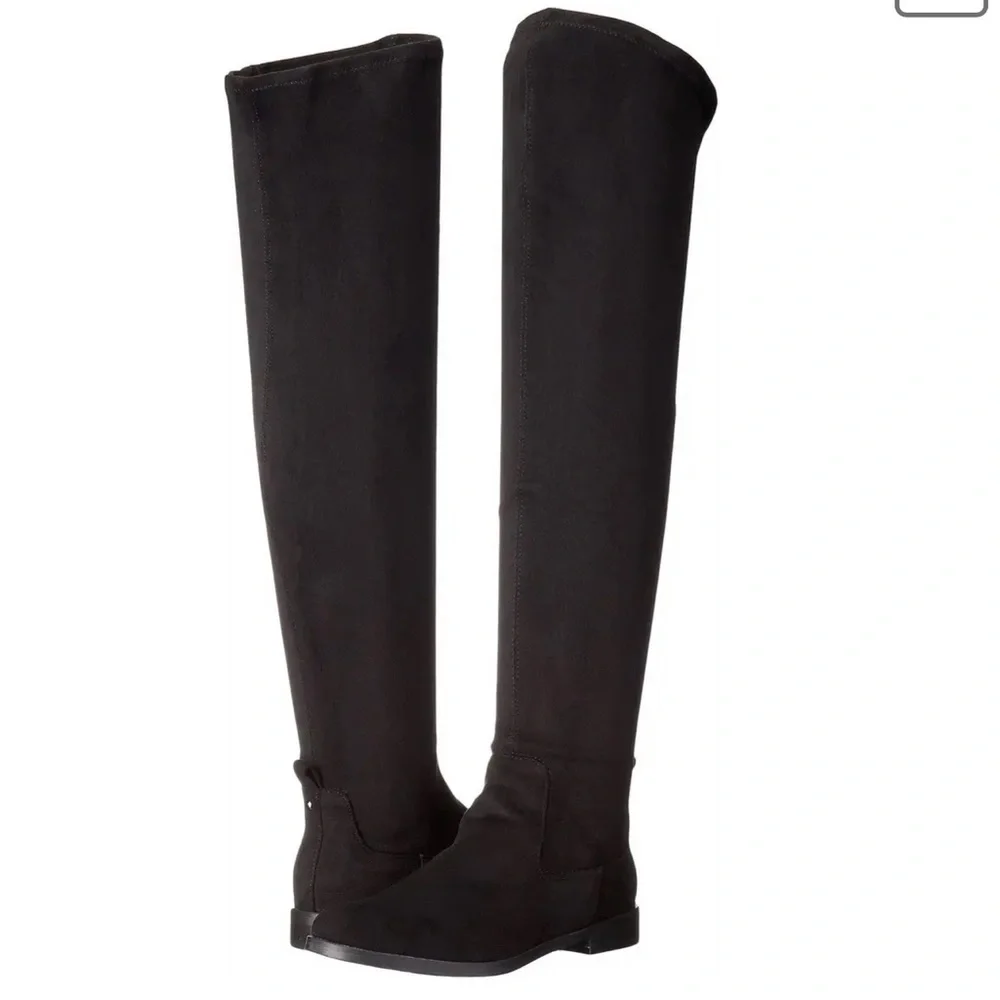 Kenneth Cole Reaction Windy-Y Over the Knee Black Faux Suede Boot- New - Picture 2 of 14